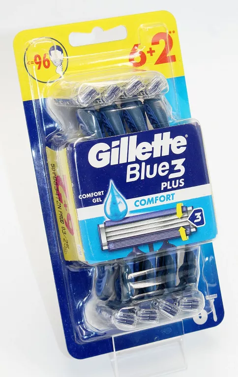 MASZYNKI DO GOLENIA GILLETTE BLUE 3 PLUS COMFORT 8 SZT