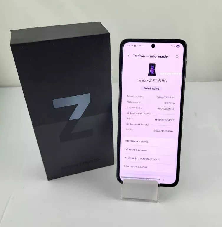 TELEFON SAMSUNG GALAXY Z FLIP3 5G 8/256GB + ETUI