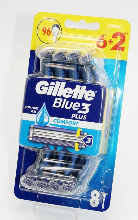 MASZYNKI DO GOLENIA GILLETTE BLUE 3 PLUS COMFORT 8 SZT