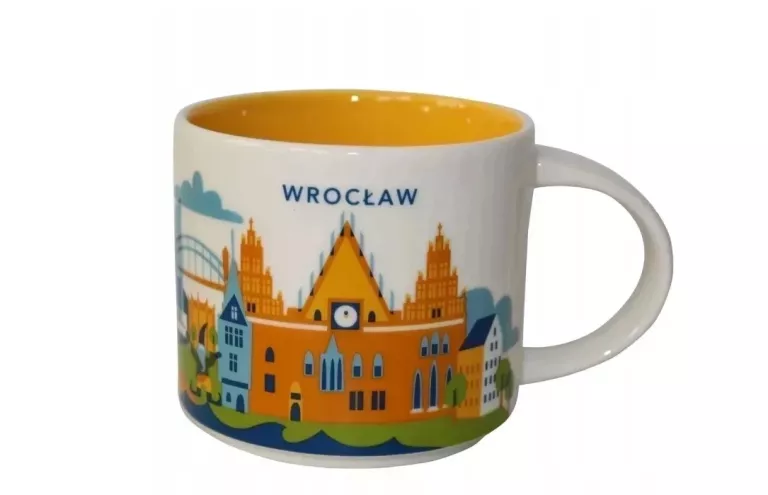 KUBEK STARBUCKS WROCŁAW PORCELANA 414 ML NA PREZENT !