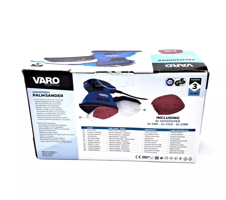SZLIFIERKA RĘCZNA VARO VAR10078 220W