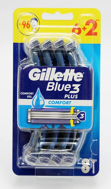 MASZYNKI DO GOLENIA GILLETTE BLUE 3 PLUS COMFORT 8 SZT