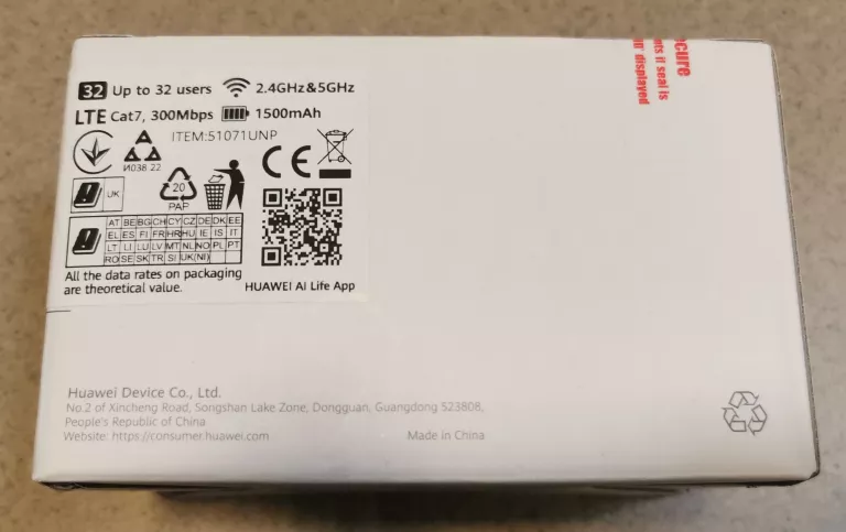 ROUTER HUAWEI E5783-230A KPL FAB. ZAP.