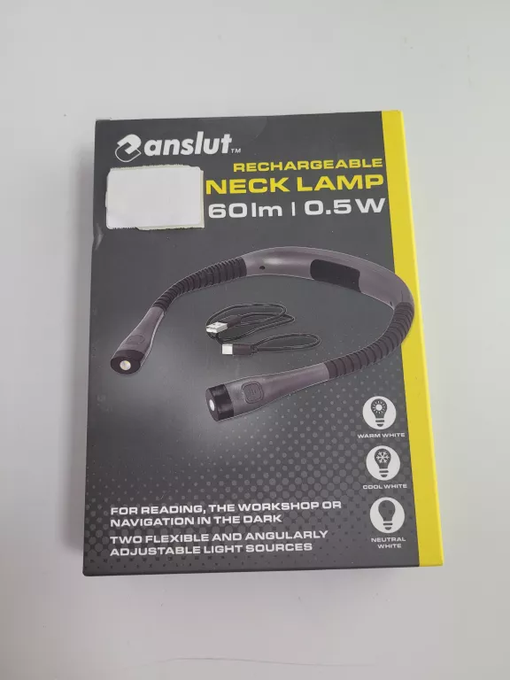 AKUMULATOROWA LATARKA NA SZYJĘ ANSLUT 60LM 0.5W