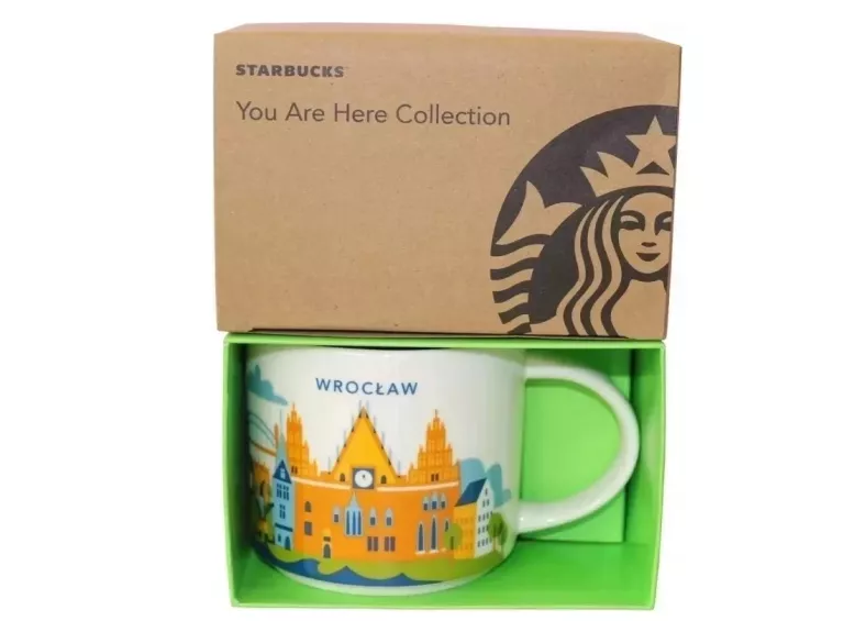 KUBEK STARBUCKS WROCŁAW PORCELANA 414 ML NA PREZENT !