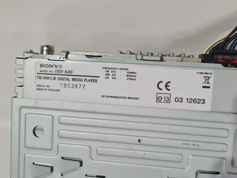 RADIO SAMOCHODOWE SONY DSX-A30