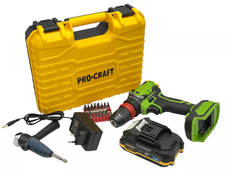 WKRĘTARKA PROCRAFT ZASILANIE AKUMULATOROWE 20 V PA18PRODFR
