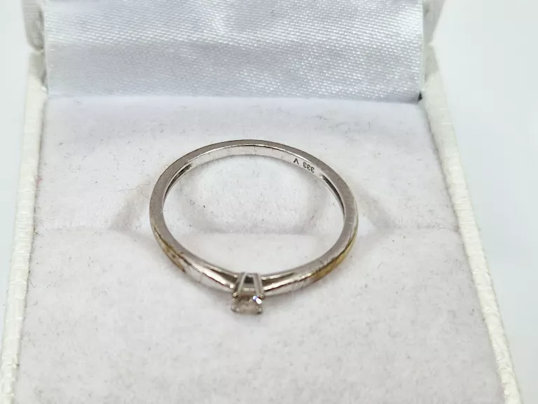 PIERŚCIONEK VERONA 333 DIAMENT 0,07CT 1,15 G R14