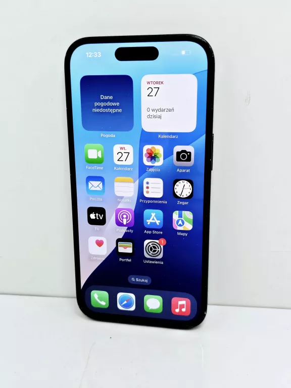 TELEFON APPLE IPHONE 15 256GB KODYCJA BATERI 89%