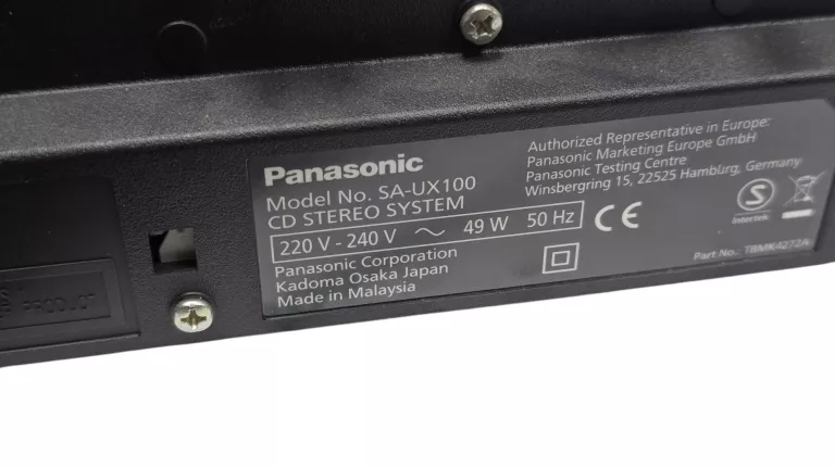 WIEŻA PANASONIC SA-UX100 KOMPLET