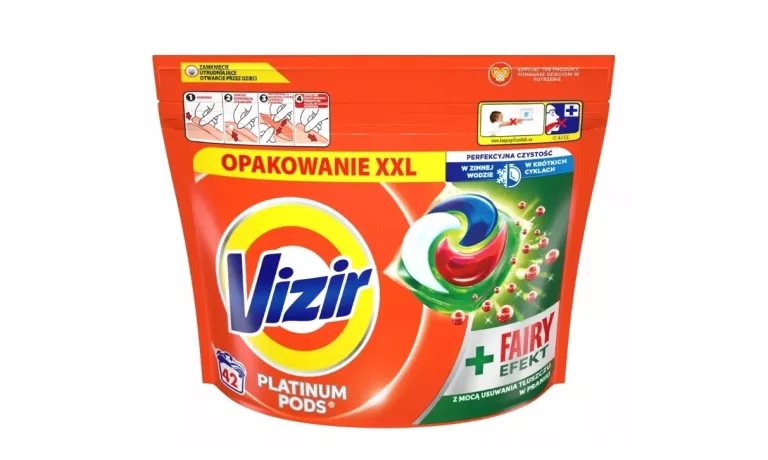 VIZIR PLATINUM PODS + FAIRY EFEKT KAPSUŁKI DO PRANIA 42SZT