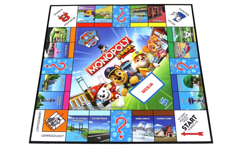 GRA PLANSZOWA MONOPOLY JUNIOR PSI PATROL