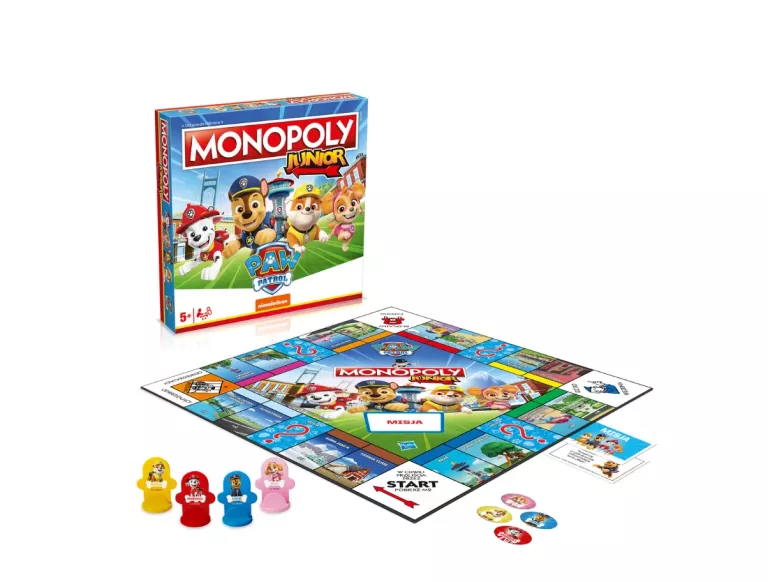 GRA PLANSZOWA MONOPOLY JUNIOR PSI PATROL