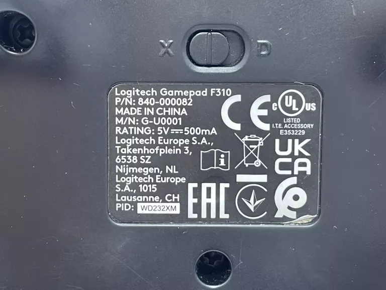 PAD LOGITECH GAMEPAD F310