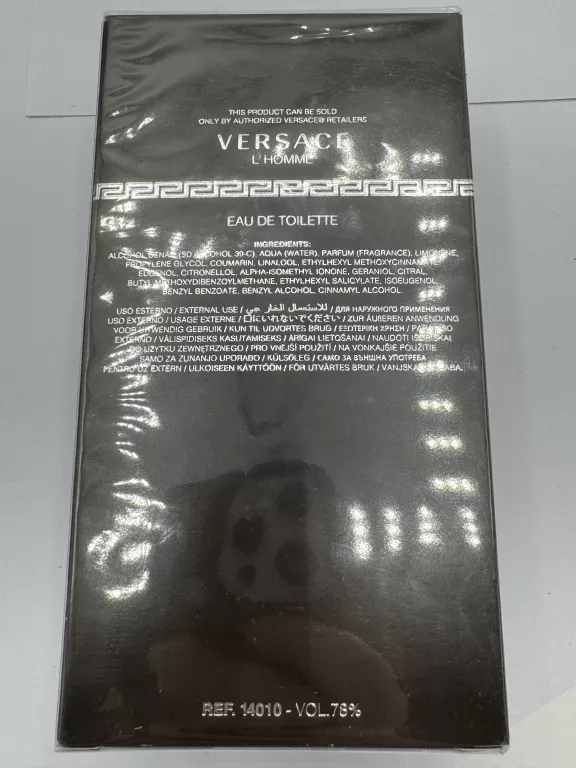 PERFUMY VERSACE L'HOMME 100 ML