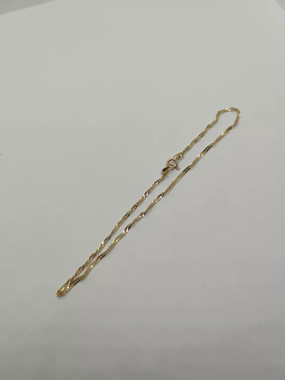 PIĘKNY ZŁOTY ŁAŃCUSZEK 1,14G 585 24CM