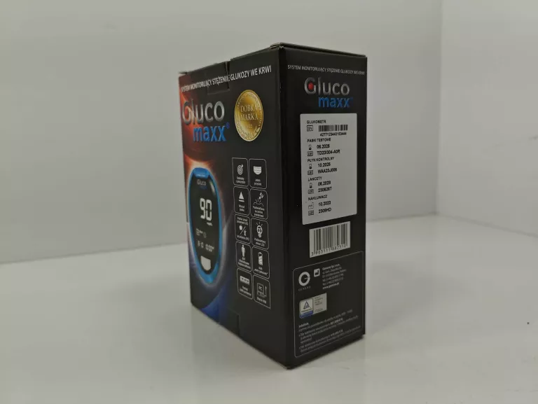 GLUKOMETR GLUCO MAXX SYSTEM MONITORUJĄCY STĘŻENIA GLUKOZY WE KRWI