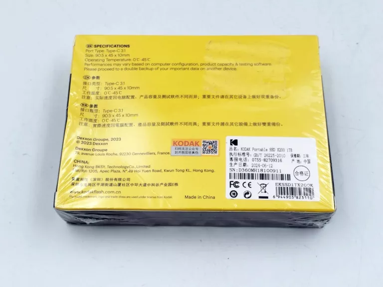 KODAK DYSK ZEWNĘTRZNY SSD / 1TB / USB-C 3.1 / X200