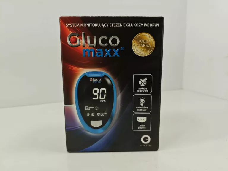 GLUKOMETR GLUCO MAXX SYSTEM MONITORUJĄCY STĘŻENIA GLUKOZY WE KRWI