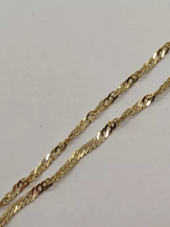 PIĘKNY ZŁOTY ŁAŃCUSZEK 1,14G 585 24CM