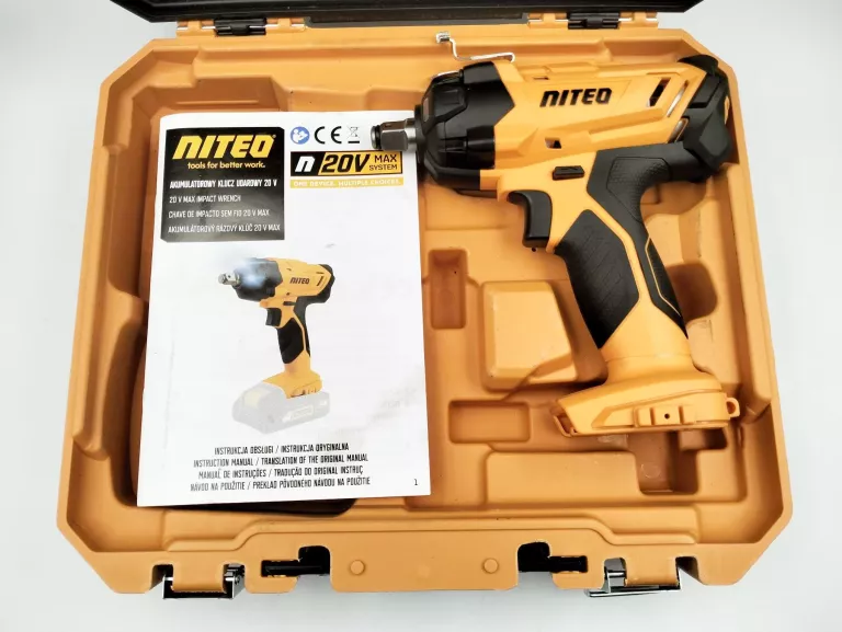NITEO AKUMULATOROWY KLUCZ UDAROWY 20 V MAX