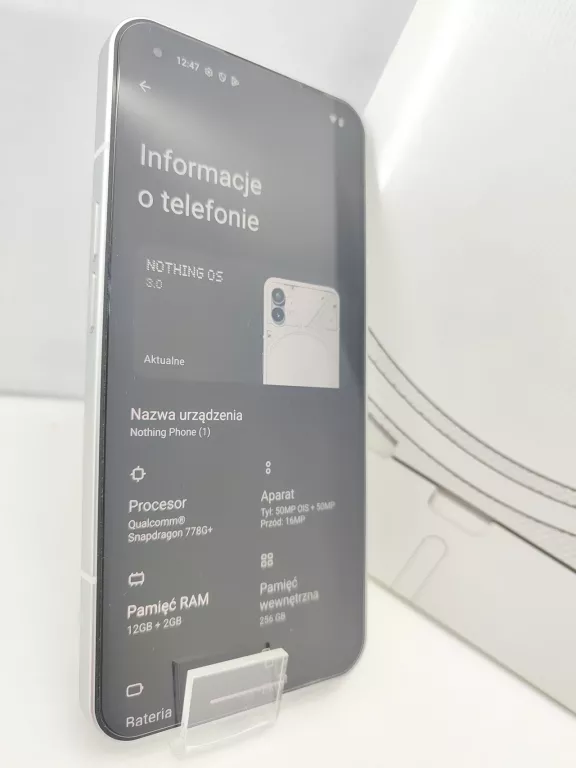 SMARTFON NOTHING PHONE 1 12+256GB WHITE