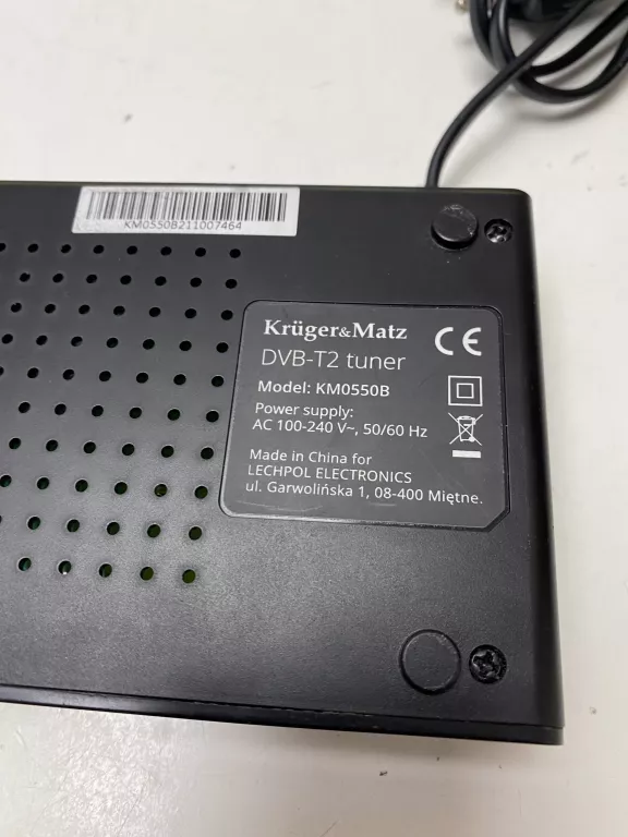 DEKODER KRUGER MATZ TUNER DVB-T2 H.264