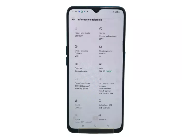 TELEFON OPPO A91