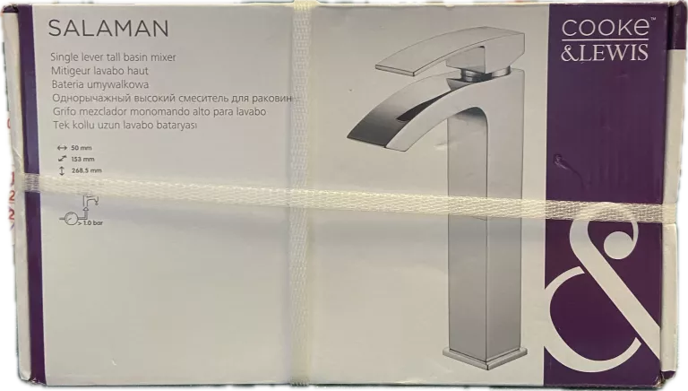 BATERIA UMYWALKOWA WYSOKA SALAMAN CHROM