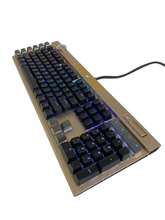 KLAWIATURA GAMINGOWA PRZEWODOWA CORSAIR K100 OPX RGB GOLD PC XBOX MAC