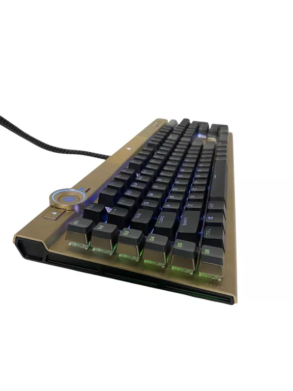 KLAWIATURA GAMINGOWA PRZEWODOWA CORSAIR K100 OPX RGB GOLD PC XBOX MAC