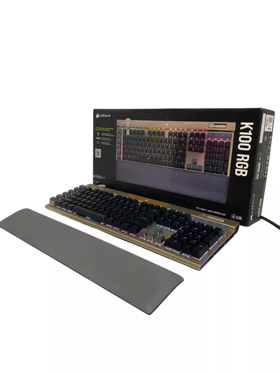 KLAWIATURA GAMINGOWA PRZEWODOWA CORSAIR K100 OPX RGB GOLD PC XBOX MAC
