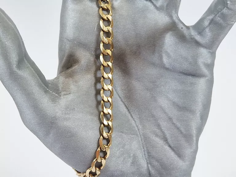 PIĘKNA ZŁOTA MĘSKA BRANSOLETKA | P:585, W: 14,87G, DŁ: 22CM