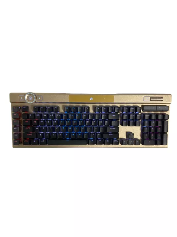 KLAWIATURA GAMINGOWA PRZEWODOWA CORSAIR K100 OPX RGB GOLD PC XBOX MAC