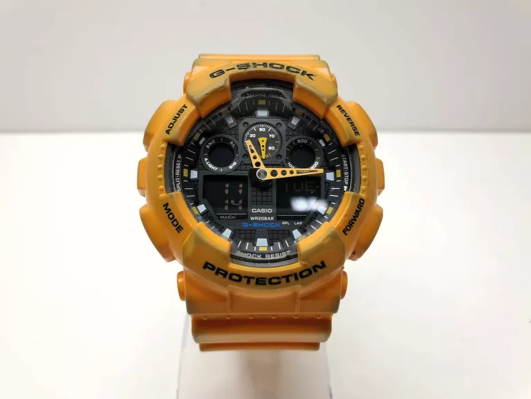 ZEGAREK MĘSKI CASIO GA-100A ZÓŁTY