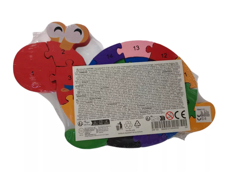 DREWNIANE PUZZLE ŚLIMAK