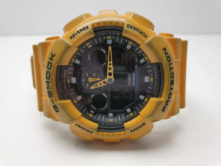 ZEGAREK MĘSKI CASIO GA-100A ZÓŁTY