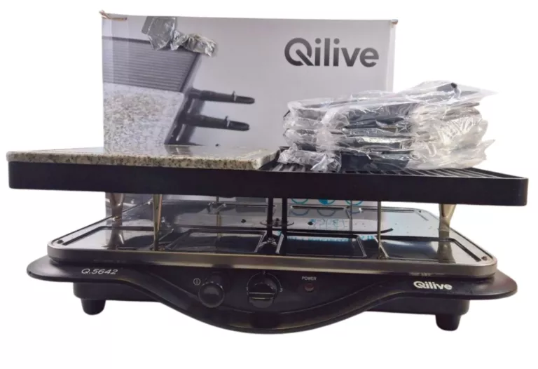 RACLETTE GRILL ELEKTRYCZNY QILIVE Q.5642 3W1 - KOMPLET
