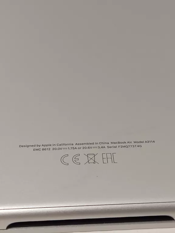 LAPTOP MACBOOK AIR 15 RETINA M3 16GB 256GB+ MYSZ, ZASILACZ, TORBA, PUDEŁKO