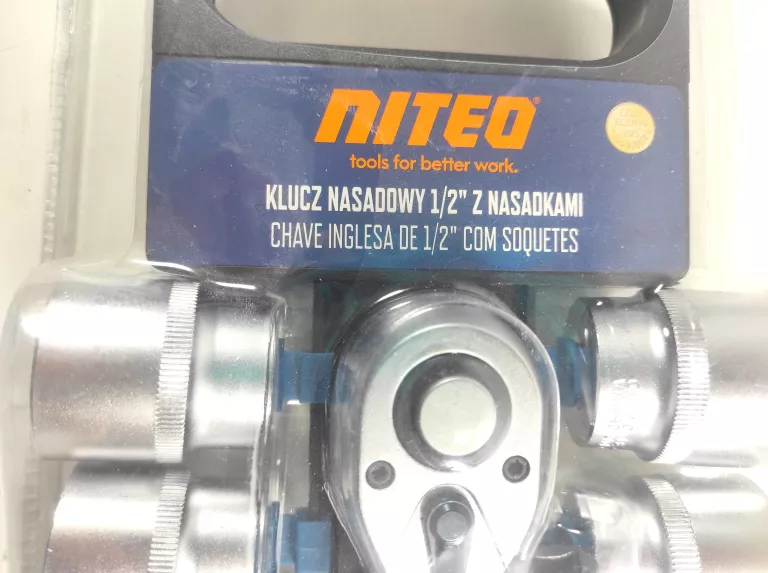 KLUCZ NASADOWY 1/2'' Z NASADKAMI NITEO