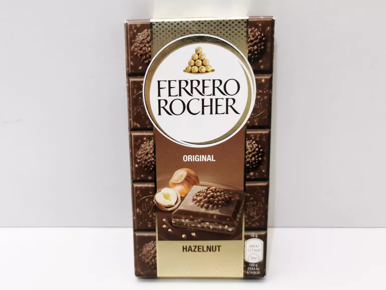FERRERO ROCHER ORIGINAL HAZELNUSS CZEKOLADA MLECZNA Z ORZECHAMI 90G