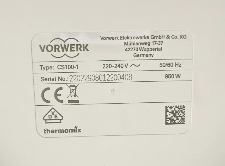 STACJA VORWERK THERMOMIX FRIEND CS100-1 JAK NOWA Z PUDEŁKIEM