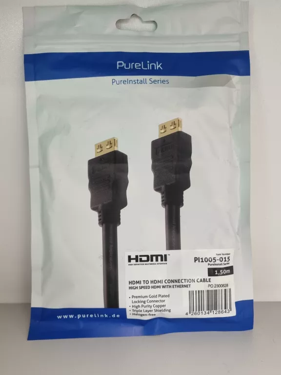 KABEL HDMI-HDMI PURELINK 1,5M