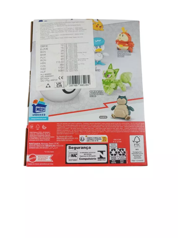 MEGA CONSTRUX POKEMON PALDEA REGION TEAM MATTEL