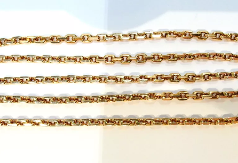 ZŁOTY ŁAŃCUSZEK SPLOT ANKIER PRP.585 14,60G 49CM.