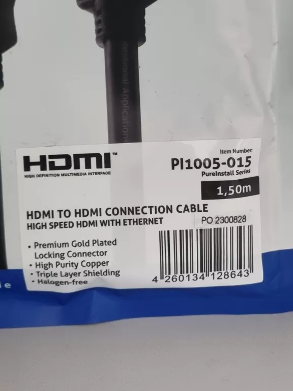 KABEL HDMI-HDMI PURELINK 1,5M