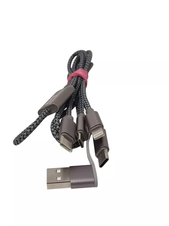 KABEL USB 4W1 RÓŻNE KOŃCÓWKI