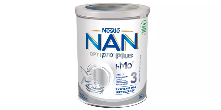 NAN OPTIPRO PLUS 3 HMO PRODUKT NA BAZIE MLEKA DLA MAŁYCH DZIECI 800 G
