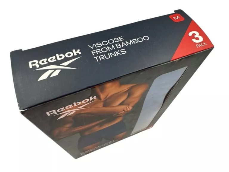 3 PACK BOKSEREK MĘSKICH REEBOK NIEBIESKIE M