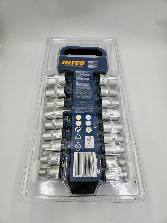 KLUCZ NASADOWY 1/2" Z NASADKAMI 9-32